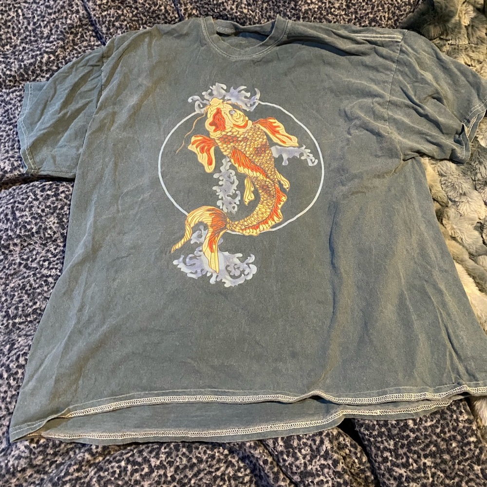 Koi Fish Overdyed T-Shirt Dress